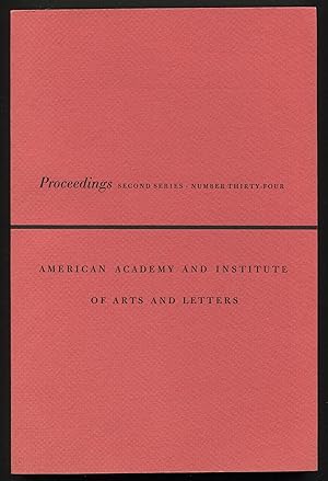 Seller image for Proceedings of the American Academy and Institute of Arts and Sciences - Second Series, Number Thirty-Four for sale by Between the Covers-Rare Books, Inc. ABAA