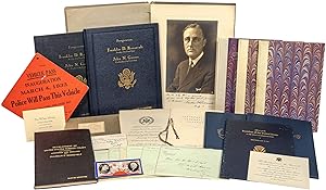 Bild des Verkufers fr [Archive]: A Collection of Inscribed Books, Correspondence, and Ephemera Related to FDR and his Friend and Personal Assistant, Marvin H. "Mac" McIntyre zum Verkauf von Between the Covers-Rare Books, Inc. ABAA