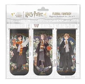 Seller image for Harry Potter Floral Fantasy Magnetic Bookmark Set for sale by GreatBookPrices