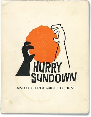 Imagen del vendedor de Hurry Sundown (Original screenplay for the 1967 film) a la venta por Royal Books, Inc., ABAA