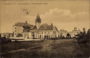 Ansichtskarte / Postkarte Frankfurt am Main, Victoriaschule, Physikalischer Verein