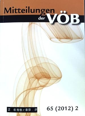 Bild des Verkufers fr Auf dem Grnen Weg. Das Institutionelle Repositorium der Universitt Wien. - in: Mitteilungen der VB; 65 (2012) 2; zum Verkauf von books4less (Versandantiquariat Petra Gros GmbH & Co. KG)