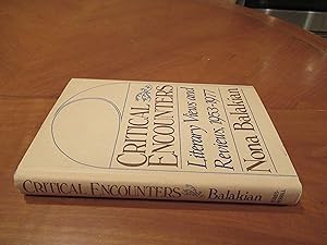 Image du vendeur pour Critical encounters: Literary views and reviews, 1953-1977 mis en vente par Arroyo Seco Books, Pasadena, Member IOBA