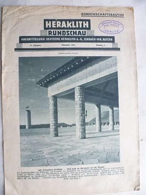 Gemeinschaftsbauten. Heraklith-Rundschau 9. Jahrgang Nummer 6 November 1937.