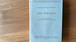 Seller image for Der Dekalog. Seine spten Fassungen, die originale Komposition und seine Vorstufen ; 45. for sale by Antiquariat Bookfarm