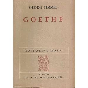 Imagen del vendedor de Goethe a la venta por Librer�a Caj�n Desastre