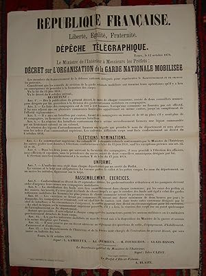 Décret sur l'organisation de la Garde Nationale