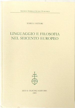 Bild des Verkufers fr Linguaggio e Filosofia Nel Seicento Europeo zum Verkauf von PsychoBabel & Skoob Books