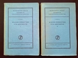 Kleine Schriften zur Ästhetik in zwei Bänden. Ausgewählt und übertragen von Julius von Schlosser....