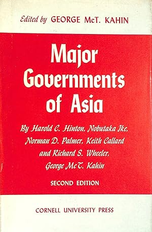 Bild des Verkufers fr Major Governments of Asia zum Verkauf von M Godding Books Ltd