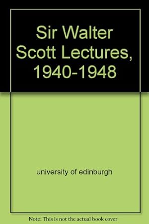 Bild des Verkufers fr Sir Walter Scott Lectures 1940-1948 zum Verkauf von Ammareal