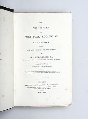 Bild des Verkufers fr The Principles of Political Economy: with a Sketch of the Rise and Progress of the Science. zum Verkauf von Peter Harrington.  ABA/ ILAB.