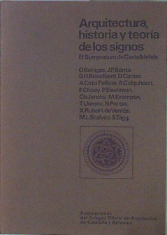 Imagen del vendedor de Arquitectura Historia y Teora de los signos. El Symposium de Castelldefels a la venta por Almacen de los Libros Olvidados