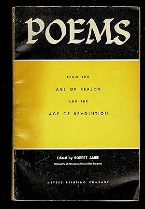 Poems From The Age Of Reason To The Age Of Revolution