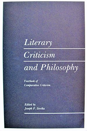 Seller image for Literary Criticism and Philosophy. Yearbook of Comparative Criticism Volume X. for sale by Ken Jackson