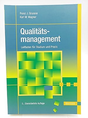 Seller image for Taschenbuch Qualittsmanagement Leitfaden fr Studium und Praxis for sale by Antiquariat Smock