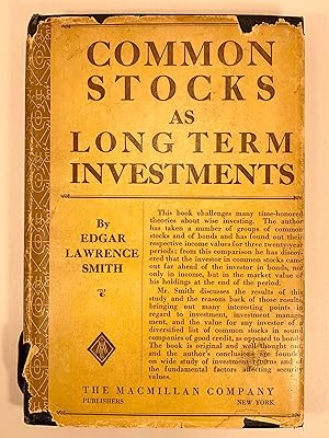 Immagine del venditore per Common Stocks as Long Term Investments venduto da Old New York Book Shop, ABAA