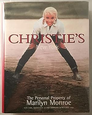 Image du vendeur pour The Personal Property of Marilyn Monroe: Auction catalog, Wednesday 27 and Thursday 28 October 1999 mis en vente par Harry Freedman Books