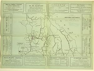 Map of Part of British Columbia Showing Main Road System [Ashcroft Village]