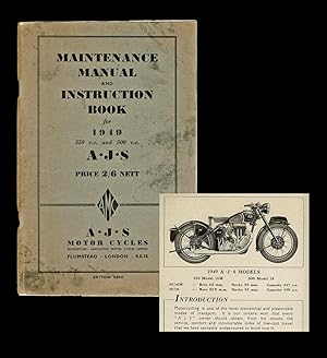 Maintenance Manual & Instruction Book for 1949 A.J.S. Motor Cycles