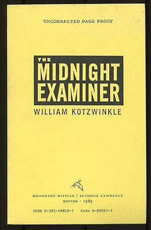 Image du vendeur pour The Midnight Examiner mis en vente par Between the Covers-Rare Books, Inc. ABAA
