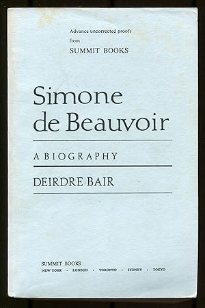 Immagine del venditore per Simone de Beauvoir: A Biography venduto da Between the Covers-Rare Books, Inc. ABAA
