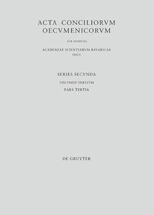 Bild des Verkufers fr Concilii Actiones VI-VII : Tarasii et synodi epistulae. Epiphanii sermo laudatorius. Canones. Tarasii epistulae post synodum scriptae. Appendix Graeca zum Verkauf von AHA-BUCH GmbH