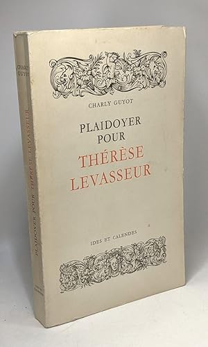 Image du vendeur pour Plaidoyer pour Thrse Levasseur mis en vente par crealivres