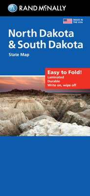 Bild des Verkufers fr Rand McNally Easy to Fold: North Dakota, South Dakota Laminated Map (Sheet Map, Folded) zum Verkauf von BargainBookStores