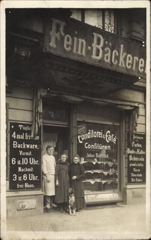 Foto Ansichtskarte / Postkarte Berlin Prenzlauer Berg, Feinbäckerei Conditorei Julius Rothstock, ...