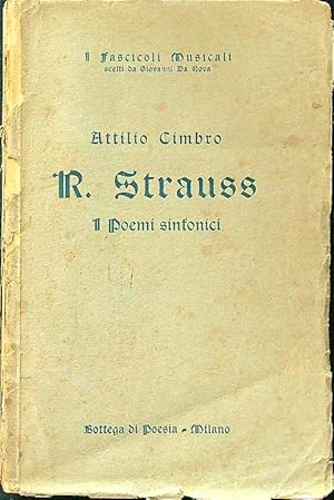 Bild des Verkufers fr R. Strauss I poemi sinfonici zum Verkauf von Librodifaccia