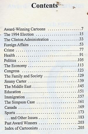 Image du vendeur pour Best Editorial Cartoons of the Year: 1995 Edition mis en vente par Yosemite Street Books