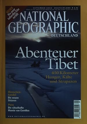 Seller image for Abenteuer Tibet - in: National Geographic. Deutschland. September 2003. for sale by books4less (Versandantiquariat Petra Gros GmbH & Co. KG)