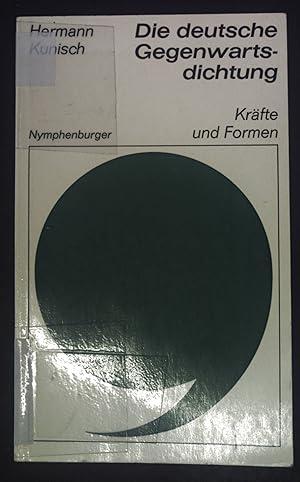Seller image for Die deutsche Gegenwartsdichtung : Krfte u. Formen. sammlung dialog ; 25 for sale by books4less (Versandantiquariat Petra Gros GmbH & Co. KG)