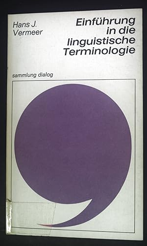 Bild des Verkufers fr Einfhrung in die linguistische Terminologie. zum Verkauf von books4less (Versandantiquariat Petra Gros GmbH & Co. KG)