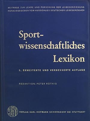 Seller image for Sportwissenschaftliches Lexikon. for sale by books4less (Versandantiquariat Petra Gros GmbH & Co. KG)