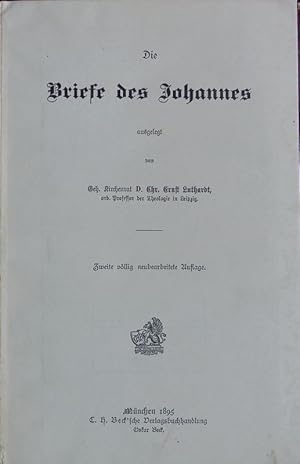 Bild des Verkufers fr Die Briefe des Johannes. zum Verkauf von Antiquariat Bookfarm