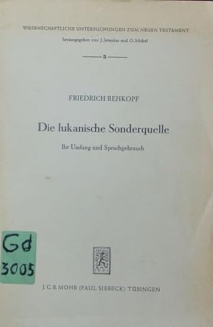 Bild des Verkäufers für Die lukanische Sonderquelle. Ihr Umfang und Sprachgebrauch. zum Verkauf von Antiquariat Bookfarm