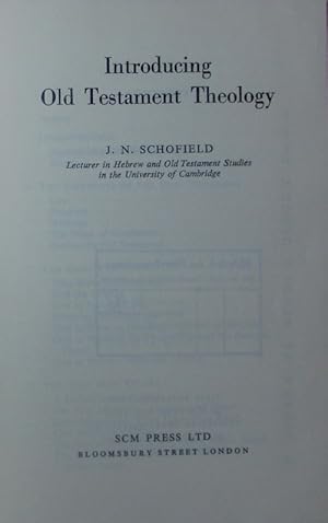 Bild des Verkufers fr Introducing Old Testament theology. zum Verkauf von Antiquariat Bookfarm