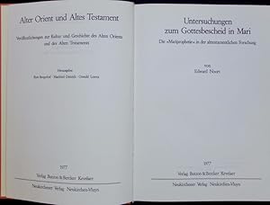 Bild des Verkufers fr Untersuchungen zum Gottesbescheid in Mari: Die "Mariprophetie" in der alttestamentlichen Forschung. Alter Orient und Altes Testament ; Bd. 202 zum Verkauf von Antiquariat Bookfarm