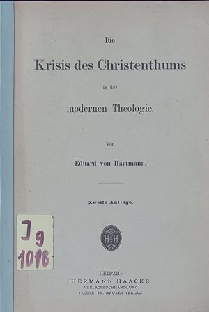 Bild des Verkufers fr Die Krisis des Christenthums in der modernen Theologie. zum Verkauf von Antiquariat Bookfarm