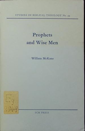 Bild des Verkufers fr Prophets and wise men. zum Verkauf von Antiquariat Bookfarm
