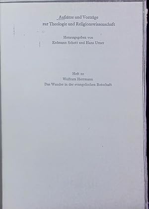 Immagine del venditore per Das Wunder in der evangelischen Botschaft. Zur Interpretation der Begriffe blind und taub im Alten und Neuen Testament. venduto da Antiquariat Bookfarm