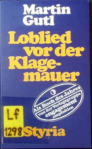 Seller image for Loblied vor der Klagemauer. Texte. for sale by Antiquariat Bookfarm