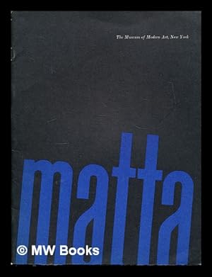 Seller image for Matta by William Rubin for sale by MW Books Ltd.