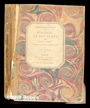 Seller image for Branger et son temps / par Jules Janin: tome premier for sale by MW Books Ltd.