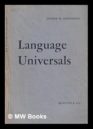 Seller image for Language universals: with special reference to feature hierarchies / by Joseph H. Greenberg for sale by MW Books Ltd.