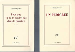 Bild des Verkufers fr Pour Que Tu Ne Te Perdes Pas Dans De Quartier & Un Pedigree zum Verkauf von BYTOWN BOOKERY