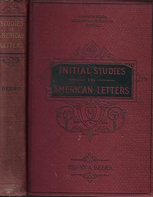 Bild des Verkufers fr Initial Studies in American Letters zum Verkauf von Biblioteca di Babele