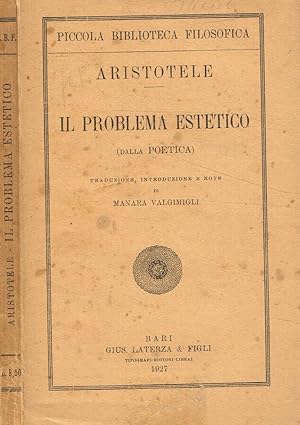 Bild des Verkufers fr Il problema estetico Dalla poetica zum Verkauf von Biblioteca di Babele